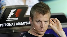 Kimi Räikkönen bhem tréninku na Velkou cenu Malajsie