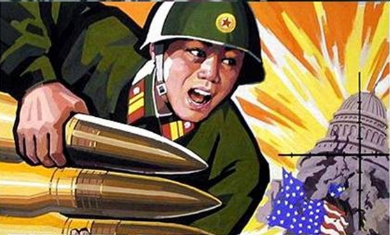 Severokorejská propaganda má v mírov váleném snaení jasno.