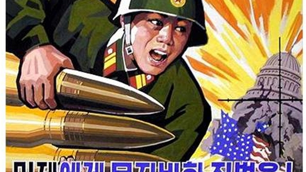 Severokorejská propaganda má v mírov váleném snaení jasno.