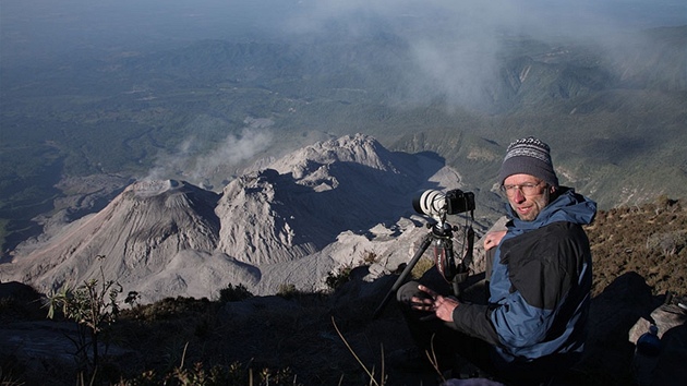 Autor fotografi Martin Rietze ped svou "modelkou"
