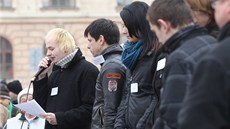 Tomáš Votava, jeden z hlavních organizátorů pátečního pietního setkání na... Tomáš Votava, jeden z hlavních organizátorů pátečního pietního setkání na...