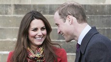 Princ William a jeho manelka Catherine (5. dubna 2013)