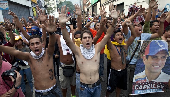 Pondlní protesty proti výsledkm venezuelských prezidentských voleb by se