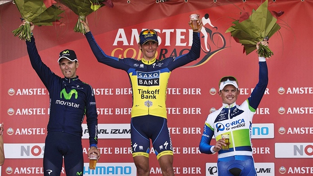Cyklista Roman Kreuziger porazil v vodn ardensk klasice Amstel Gold Race panla Alejandra Valverdeho, tet dojel Australan Simon Gerrans.