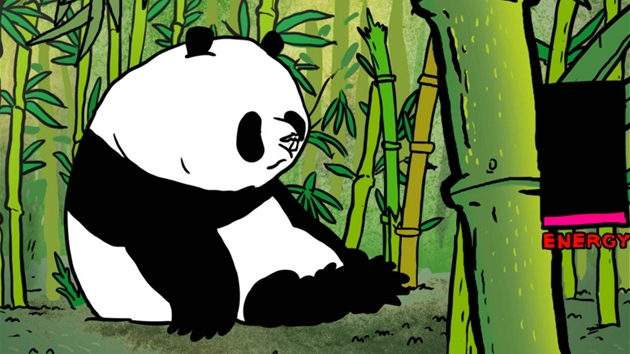 Z animovaného filmu Pandy