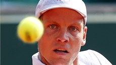 SOUSTEDNÍ. Tomá Berdych na turnaji v Monte Carlu. 