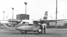 Turbolet L-410 s registrací OK-ADP, "ob" únosu z 18. 4. 1972