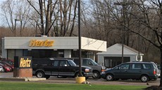 Autopjovna firmy Hertz v americkém Michiganu