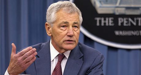 Americký ministr obrany Chuck Hagel na snímku z 28. bezna 2013