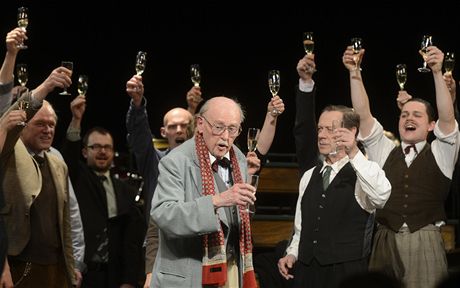 Lubomír Lipský oslavil 19. dubna 2013 devadesáté narozeniny v Divadle ABC.