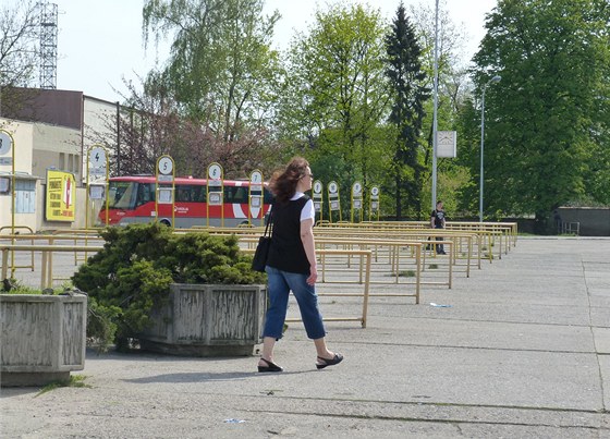 Souasná podoba kolínského autobusového nádraí.