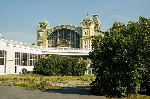 Prmyslový palác na praském Výstaviti (ilustraní foto)