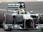 NEJRYCHLEJ. Pole position v Bahrajnu zskal Nico Rosberg z Mercedesu.