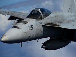 Detail jednomístné kabiny F/A-18E  Super Hornet. Kokpit je vyhívaný a...