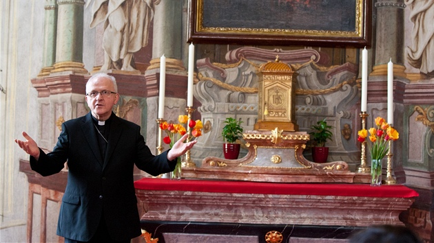 Litomický biskup Jan Baxant íká, e soukromá kaple je jeho osobní pracovnou.