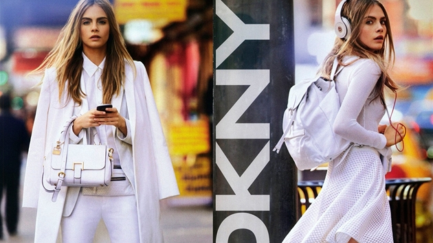 Cara Delevingne v kampani DKNY jaro - lto 2013