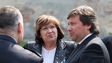 Ústecký primátor Vít Mandík s ministryní práce a sociálních věcí Ludmilou Ústecký primátor Vít Mandík s ministryní práce a sociálních věcí Ludmilou
