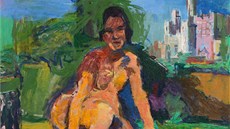 Oskar Kokoschka: Akt dívky v krajině před Avignonem (1925). Olej na plátně 38 x Oskar Kokoschka: Akt dívky v krajině před Avignonem (1925). Olej na plátně 38 x
