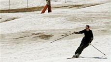 Poslední den lyování si návtvníci Lyaského areálu Zadov na umav náramn