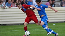 Tomáš Kunc v dresu fotbalové reprezentace do 21 let v utkání proti Slovensku. Tomáš Kunc v dresu fotbalové reprezentace do 21 let v utkání proti Slovensku.