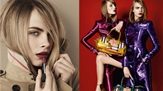 Cara Delevingne pro značku Burberry propaguje oblečení a je i jednou z tváří Cara Delevingne pro značku Burberry propaguje oblečení a je i jednou z tváří