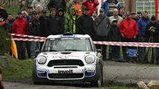 Václav Pech se svým mini na Rallye umava.