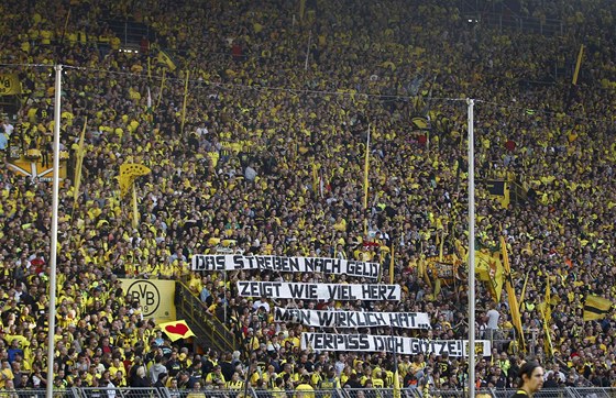 Fanouci Borussie Dortmund jsou natení na zápas proti Bayernu Mnichov v