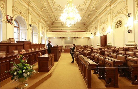 Jednací sál Poslanecké snmovny Parlamentu R