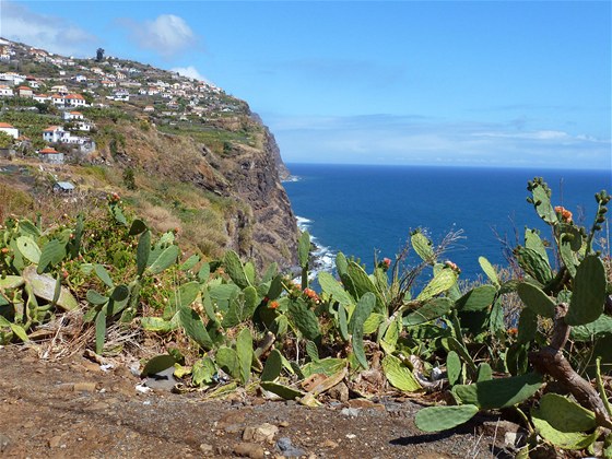 Madeira je tak velká. Ostrov má 57 kilometr jedním smrem a 22 tím druhým....