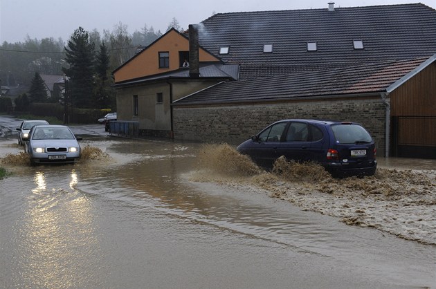 Prudký dé ádil nedávno na Píbramsku.