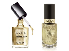 Zlaté tpytky: Avon Nailwear Pro+ odstín Golden Vision, 149 korun, L'Oreál