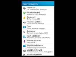 Prosted operanho systmu BlackBerry 10