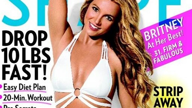 Britney Spears na oblce magaznu Shape