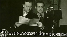 Jan Werich a Jiří Voskovec pro rozhlas Jan Werich a Jiří Voskovec pro rozhlas