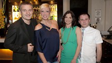 Vladimír Hron, Renata Drössler a moderátoi Hanka Kynychová a Jií Zboil
