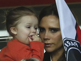 Victoria Beckhamová s dcerkou Harper 