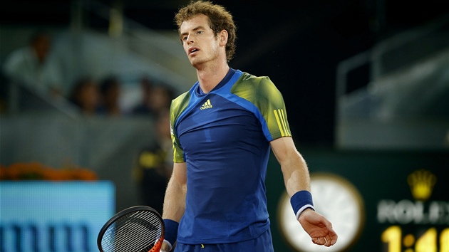 Britsk tenista Andy Murray na turnaji v Madridu.