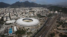 Rekonstruovaný fotbalový stadion Maracaná v Rio de Janeiru (12. kvtna 2013)
