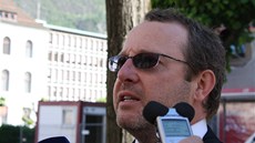 Petr Kraus u soudu v Bellinzoně Petr Kraus u soudu v Bellinzoně