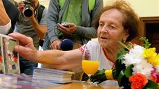 Jarmila Schestauberová přišla na budějovickou radnici v nažehleném cvičebním Jarmila Schestauberová přišla na budějovickou radnici v nažehleném cvičebním