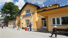 Nově opravené nádraží v Náměšti nad Oslavou. Na delší dobu je to poslední Nově opravené nádraží v Náměšti nad Oslavou. Na delší dobu je to poslední
