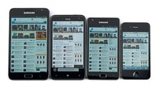 Displeje smartphonů se zvětšují. Pro dnešní špičku je 5" standard Displeje smartphonů se zvětšují. Pro dnešní špičku je 5" standard
