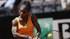 Americká tenistka Serena Williamsová v ímském finále.