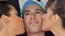 Vincenzo Nibali ve lutém dresu pro lídra Giro d´Italia.