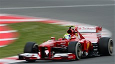 VÍTZ TRÉNINKU. Ve panlsku byl nejrychlejí Felipe Massa s ferrari.