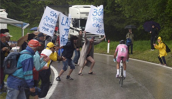 Vincenzo Nibali pi horské asovce na Giru