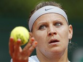NADHOZ. esk tenistka Lucie afov se chyst na podn v utkn 1. kola