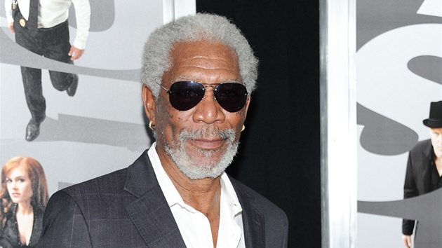 Morgan Freeman na premie filmu Podfuki (2013)