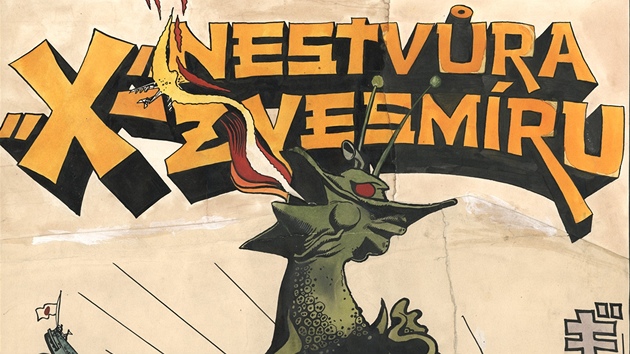 Kja Saudek: plakt k filmu X - nestvra z vesmru (nerealizovan nvrh)