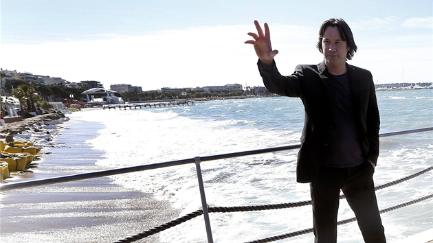 Herec Keanu Reeves na festivalu v Cannes